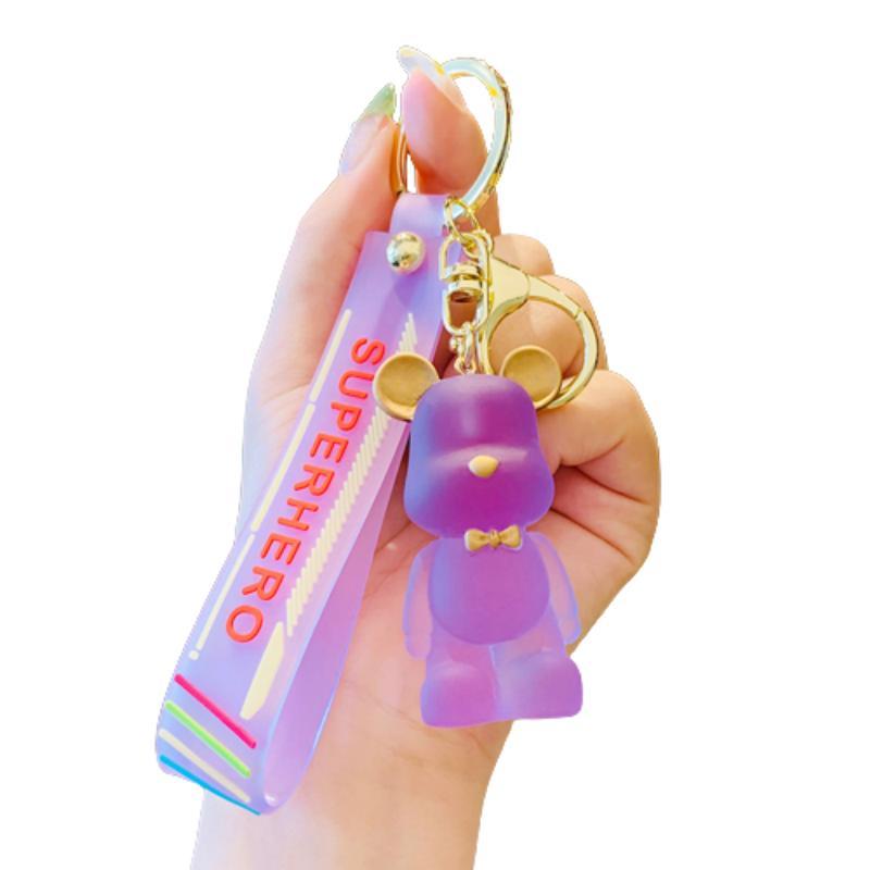 

Бант Брелок-подвеска Bearbrick Автомобиль Пара Школьный рюкзак Подарок Рюкзак Украшения фиолетовый