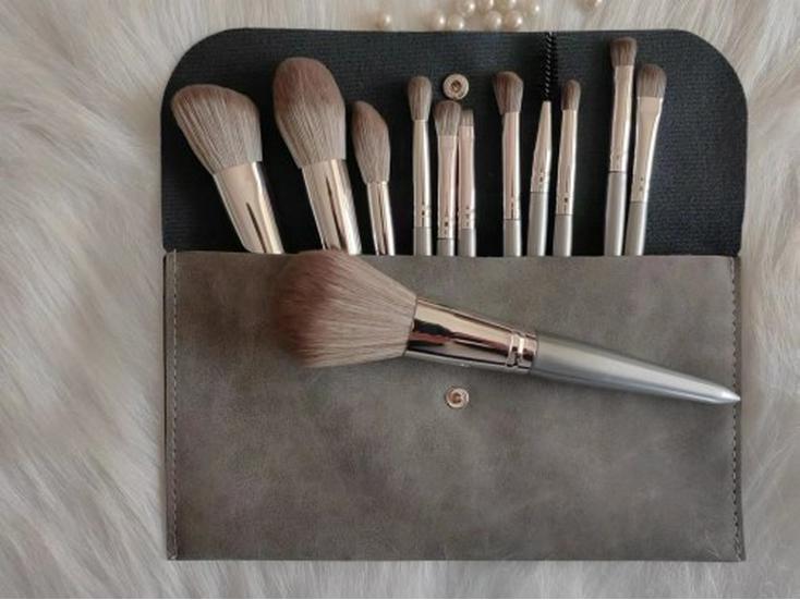 Fancy Coincidence 12-Piece Makeup Brush Set: Super Soft Powder, Eyeshadow, Line & Highlight Brushes