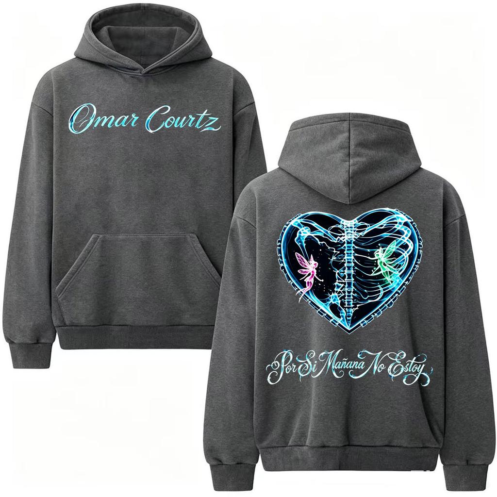 Unisex Woman'sOmar Courtz Por Si Manana No Estoy Tour Hoodies Men's Women Clothes Fashion Streetwear Sweatshirts Casual High Quality Pullovers