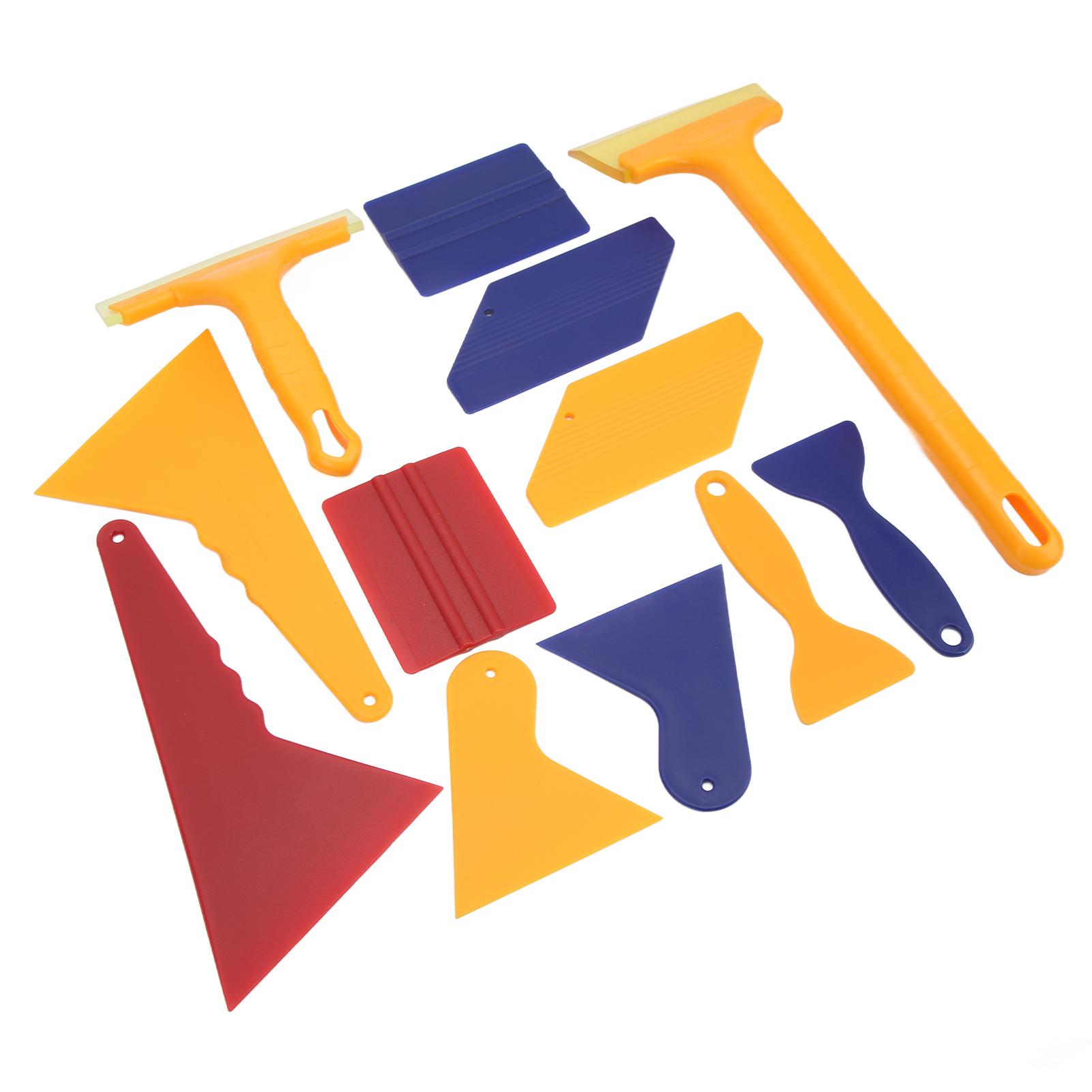 

12шт. Набор инструментов для тонировки автомобильных стекол, инструмент для установки скребка и закрытия кромки для изменения цвета наклейки