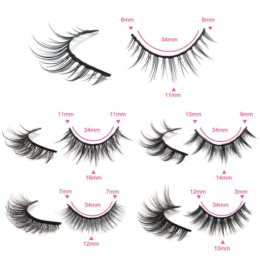 Cat-Eye Makeup Fairy Clusters Fake Eyelashes Manga Lashes Mink Lashes Anime Lashes Cosplay Lashes