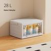 Portable Transparent Book Storage Box with Wheels and Dustproof Cover