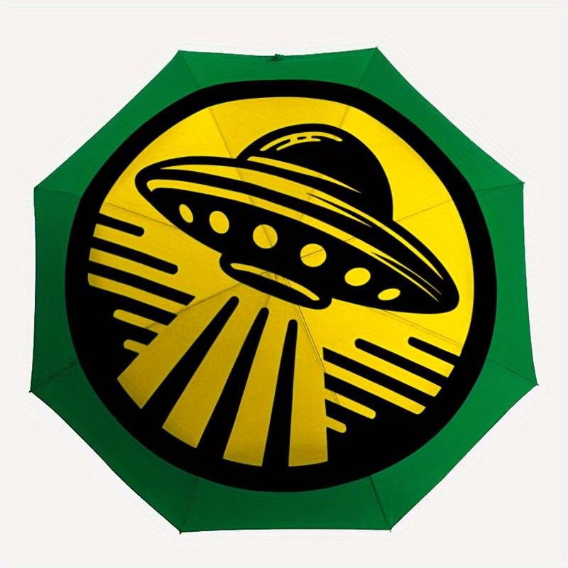 

1pc UFO Alien Automatic Open/close, All-Season Portable Folding Umbrella, Travel, Everyday, Formal Events - Compact Luxury Parasol, Outdoor Accessory,