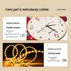 Handun 'Instant Wealth' Decorative Wooden Wall Clock