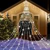 Solar-Powered Curtain Lights, 350 LEDs, 3.5M, 8 Modes, Remote Control, Timer Function, IP44 Waterproof and Rainproof, Ideal for Christmas, DIY Party