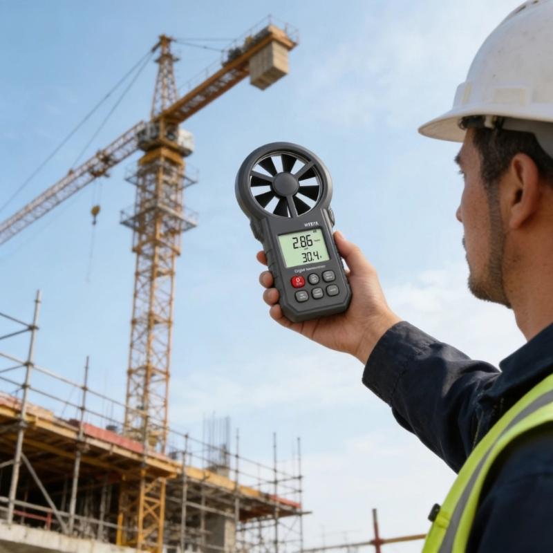 Portable Lightweight Wind Speeds Meter with Slim Design & Lightweight Anemometer for Easy Carrying in Outdoor Field Work