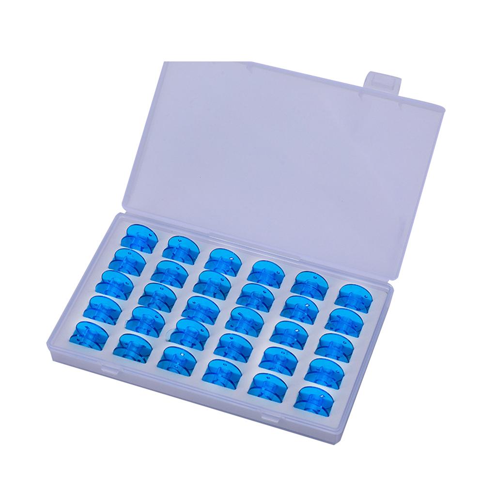 30Pcs Sewing Machine Sewing Thread Set Assorted Colors Bobbins & Sewing Thread Prewound Bobbins Thread with Storage Box