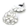 2PCS Removable Rhinestones Shoe Clips Fabric Art Flower Shoe Charm Buckle Bride Shoes Decoration High Heel Versatile