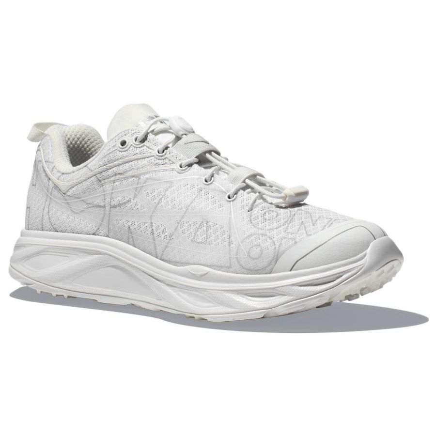 HOKA Huaka Origins Weiß Grau Unisex Sneakers 1134452-WWH