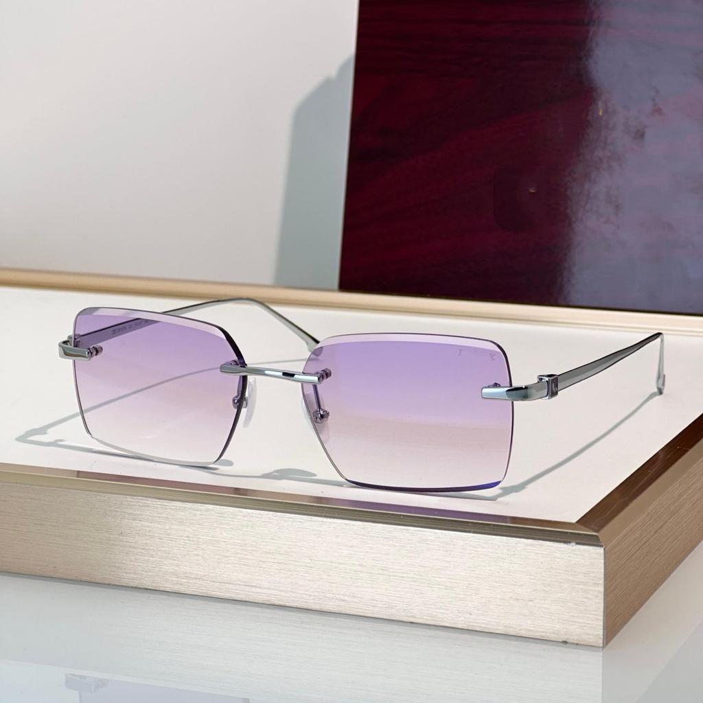 Unisex Luxury Frameless Square Sunglasses - Versatile Metal Fashion for Parties and Photos