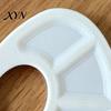 Ergonomic Thumb Hole Painting Tray Mini Paint Palette Tray, with Hole, Lightweight Durable Handheld Resin for Acrylics Mixing Watercolor Palette,