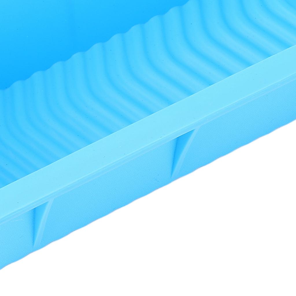 2PCS Moules à Gros Blocs de Glace Réutilisables en Silicone Bac à Glace Congélateur Récipient à Glace pour Bain de Glace Réfrigérateur Bleu