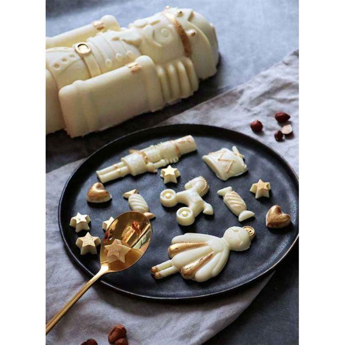 Silicone Mold - SCRAPCOOKING - Nutcracker - 100% Platinum - 33.3x17.4cm - Golden