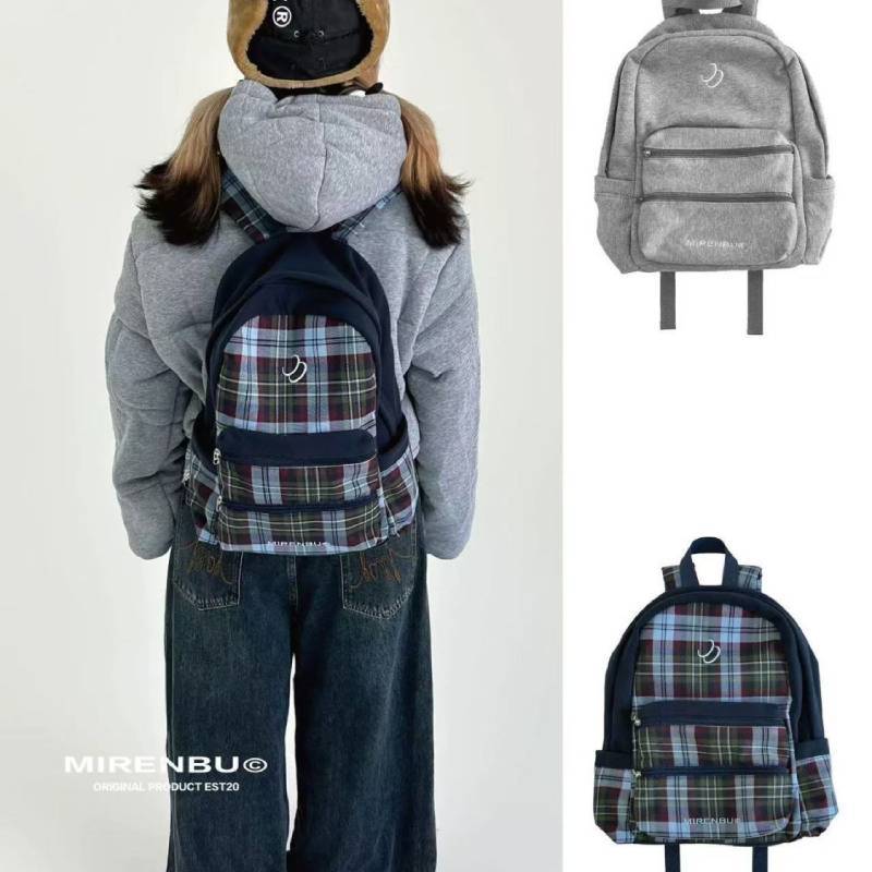 Polyester Soft Book Backpack With Zipper Closure For Daily Use