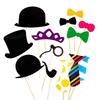 10-58pcs Fun Wedding Decoration Photo Booth Props DIY Mustache Lips Glasses Mask Photobooth Accessories Wedding Party Supplies