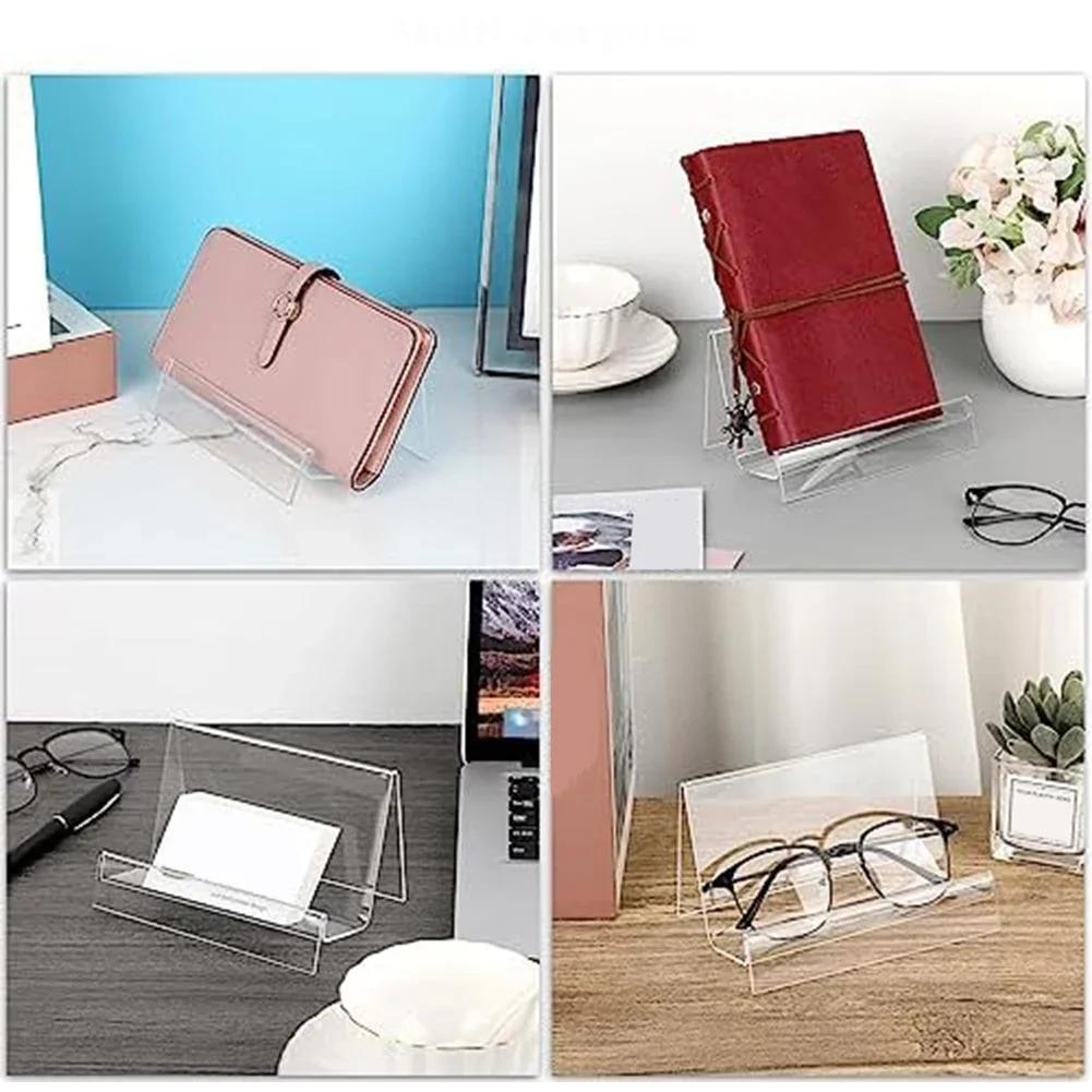 Set Of 8 Clear Acrylic Handbag Display Stands For Retail Displays With Stable Base And Sleek Minimalist Design