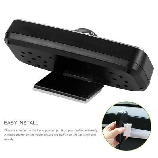 3 In 1 Simple Vehicle Thermometer Compact High Quality ABS Easy To Read