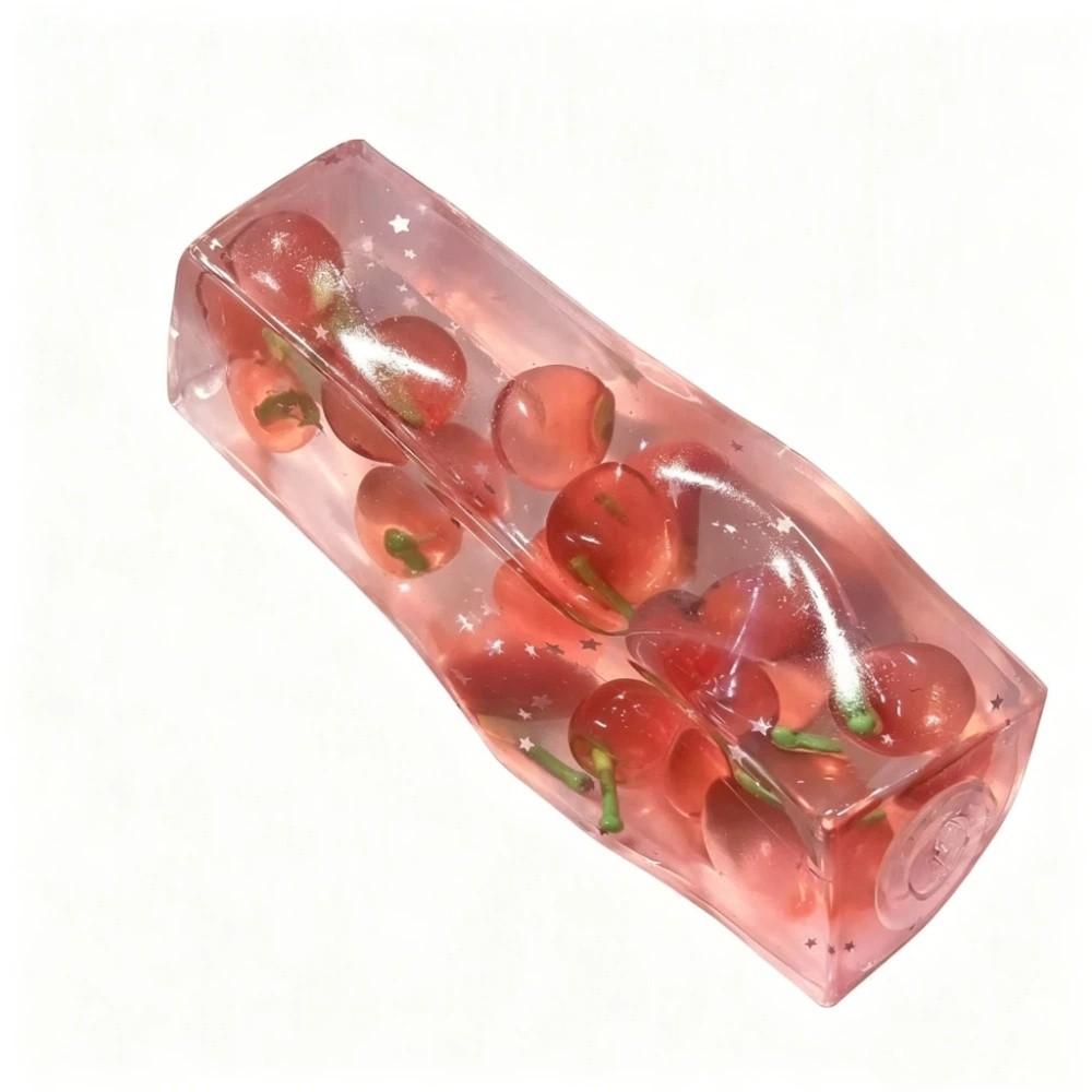 Transparent Fruit Squishy Toy Slow Rebound Fruit Jelly Stick Fruit Ice Cube Squishy Toy Party