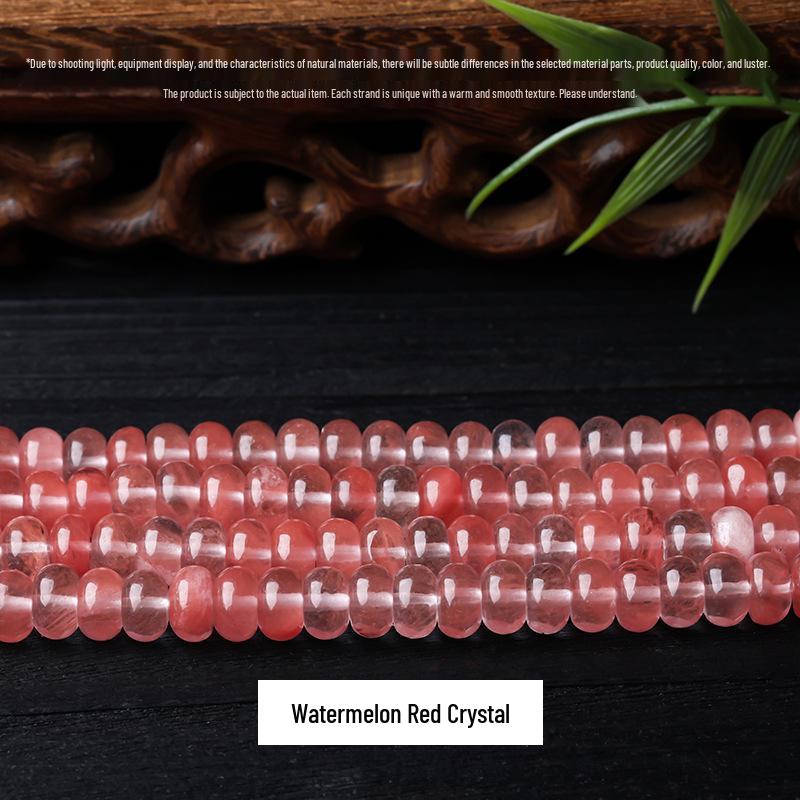 8x5mm Chalcedony Crystal Agate Natural Stone Abacus Beads for DIY Jewelry Necklace/Bracelet