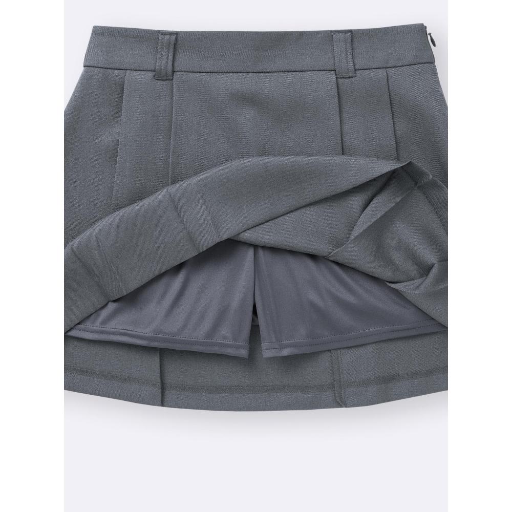 Gu By Uniqlo Side Pleated Skirt