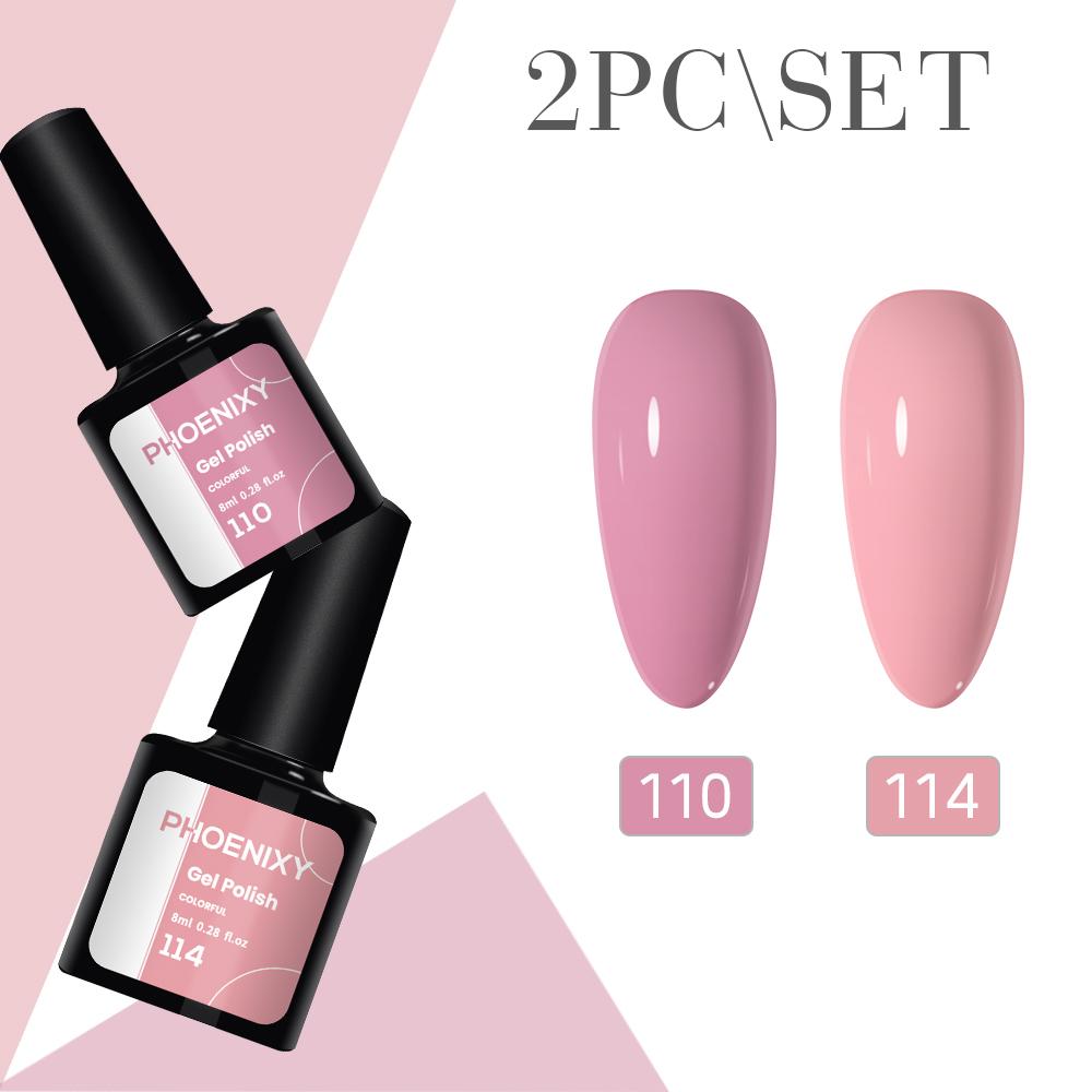 

PHOENIXY 8 мл 2 цвета блестящий гель-лак для ногтей цветной гель лазерный блестящий эффект дизайн ногтей DIY лак Pic 18