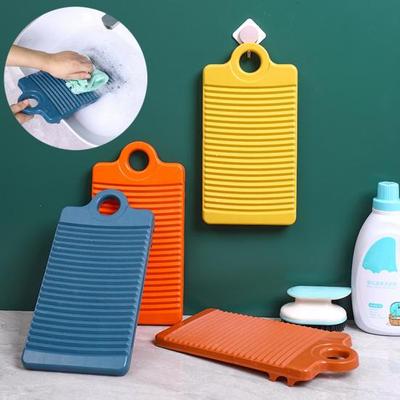 Plastic Washing Board with Wavy Stripe Surface and Anti-slip Design for Small Laundry Items