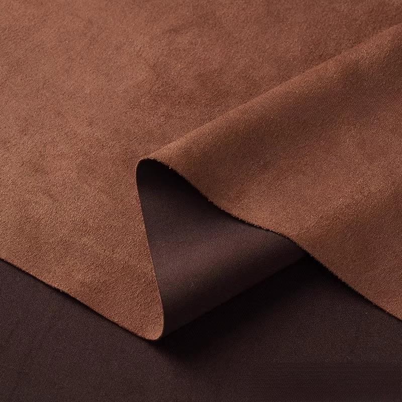 

50/100/300cm Air Layer Snowflake Elastic Thick Brown Suede Fabric for Smooth Clothing Design Fabrics Cloth Diy Sewing Material 50x150cm