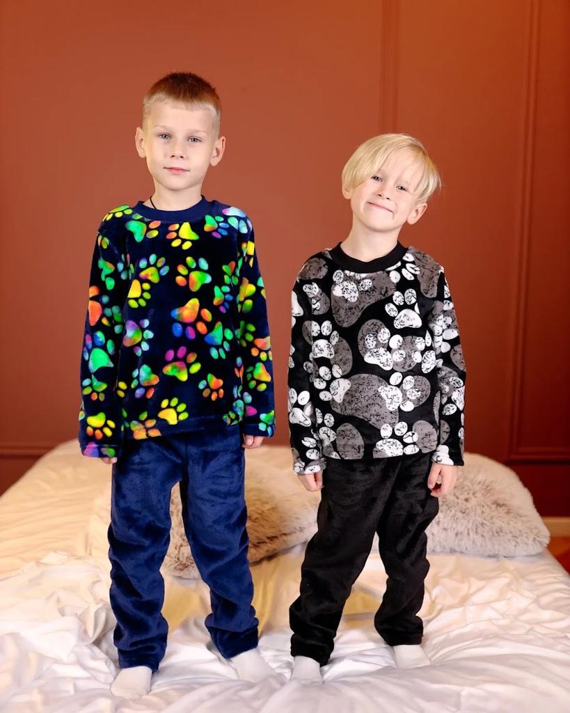 Boys’ Winter Pajama Set – Cozy Velsoft Fabric, Long Sleeve Top & Pants, Warm Sleepwear, Winter, 6079-035-4 HC