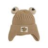 Autumn Warm Baby Knit Hat Cartoon Bear Ear Protections Benaie Cap Soft Knitted Hat Gift for Toddlers Boys and Girls