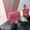 Bag Lingge Pu Material Princess Style Fashionable Bag For Middle School Girls