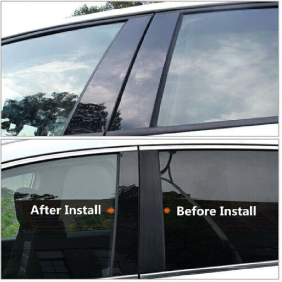 For Land Rover Discovery Sport 2015~2019 Gloss Black Window BC Pillar Cover Trim