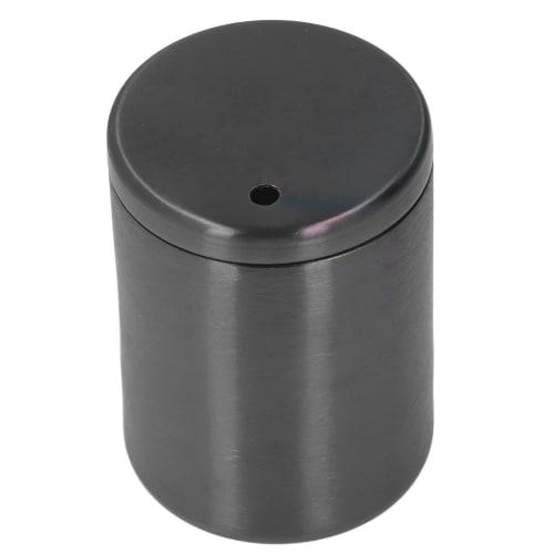 Stainless steel toothpick holder with lid for convenient toothpick storage, perfect for home, cafe, or restaurant use (black)