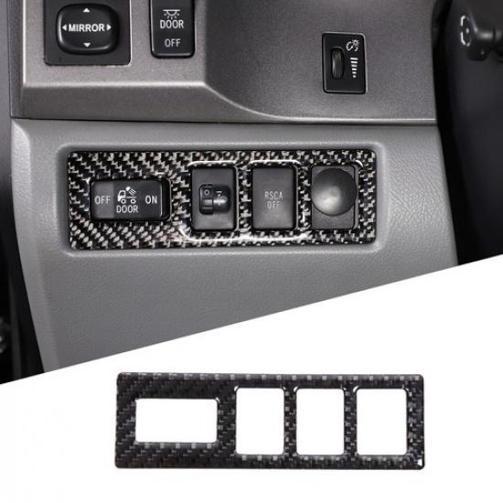 Carbon Fibre High Brake Light Switch Sticker Trim For Toyot Tundra 2007-2013