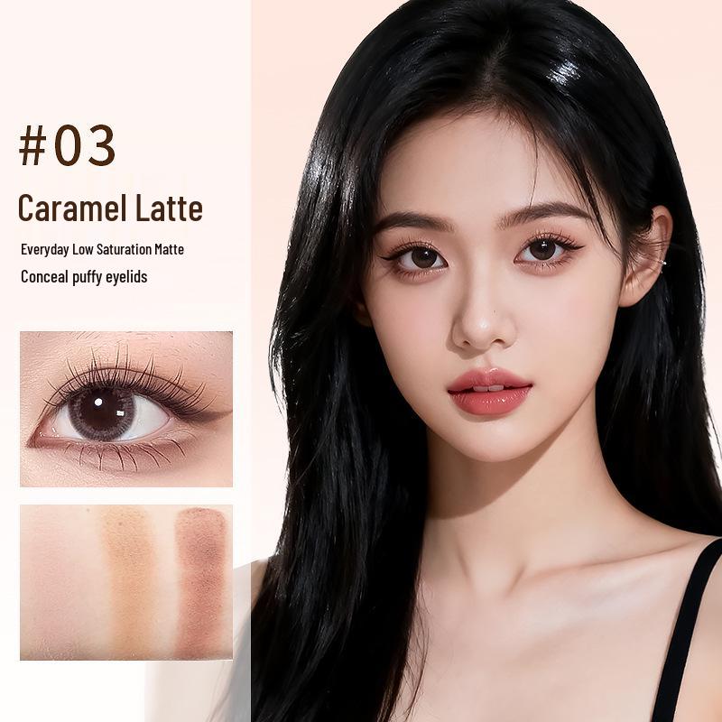 MKING PRETTY Three-Color Earth Tones Eyeshadow Palette - Matte & Shimmer