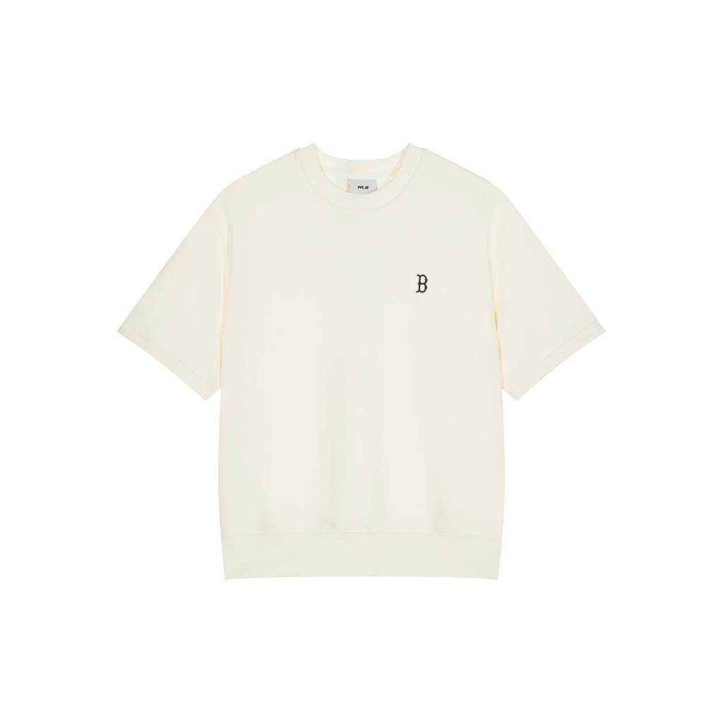 New MLB SS24 Set In Sleeve T Shirt Unisex White 3ARSB1243-43CRD