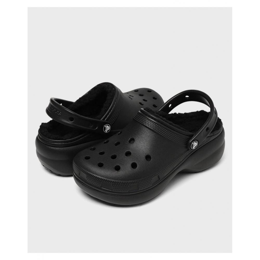 Crocs Sabots classiques à plateforme doublés pour femmes 207938 001