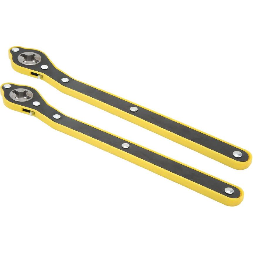Auto Labor-Saving Jack Ratchet Wrench, Pair 13.4in Car Jack Ratchet Wrench Labor Saving Tire Wheel Lug Wrench Repair Tool for Cars SUVs Trucks