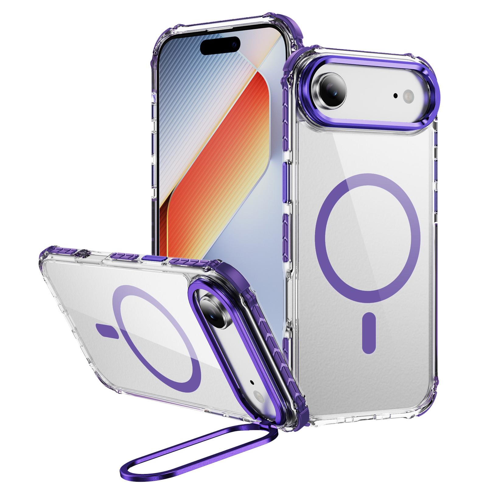 

Прозорий чохол для iPhone Air з підставкою-kickstand для камери, сумісний з MagSafe F