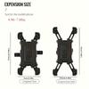 Motorcycle Adjustable Phone Holder Bike Stand Accessories 360° Rotatable GPS Clip Cycling Mtb Accesories