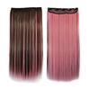 Mixed Color Clip in Straight Long Hair Extension Cosplay Party Women Hairpiece