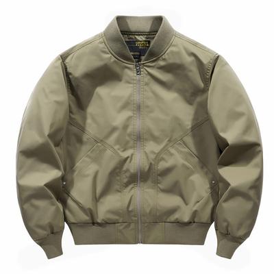 Giacca Bomber da Uomo Primavera e Autunno Ampia Taglia Grande da Uomo Giacca da Baseball da Uomo Sottile
