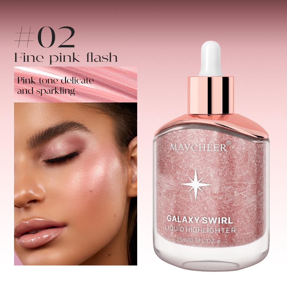 

Жидкий хайлайтер для контуринга лица, перламутровый макияж, осветляющий бронзатор, сияние тела, мерцающий осветитель для контура лица, косметика