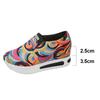 Fashion Fashion Graffiti Platform Sneakers for Women Lightweight Height Increase Casual Shoes Woman Comfy Slip On Hidden Wedge Sneakers