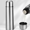 Double-layer Stainless Steel Thermo Cup Silver 350/750/1000ML Vacuum Flask Insulated Simple Style Thermal Water Bottle Car