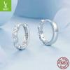 Simple Classic Wavy Zircon Ear Buckle Women, Popular Jewelry S925 Silver Earrings Earrings