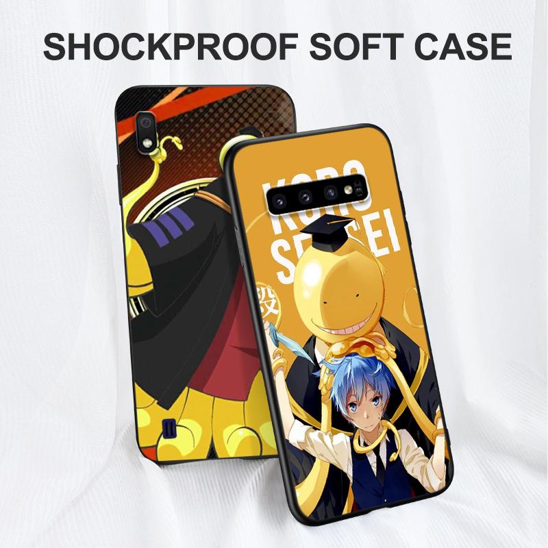 Black Tpu Case For Samsung Galaxy A3 A5 A7 2016 2017 2018 Cover Assassination Classroom