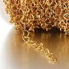 No Fade 1Meter Stainless Steel 4mm Love Heart Chains for Jewelry Making DIY Bracelet Gold Choker Necklace Chains Components