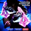 Colorful Glowing Bright Sword Axe Outdoor Toy Model 2 In 1 Multi-Color Changing Led Music Cosplay Cool Flashing Kids Toy Gifts