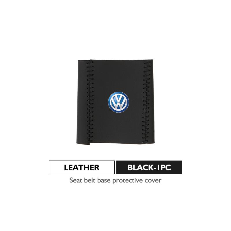 Leather Car Seat Belt Buckle Cover Protective Anti-Scratch Clip For Volkswagen VW Passat Golf 4 5 6 Tiguan Polo Scirocco Jetta zh9