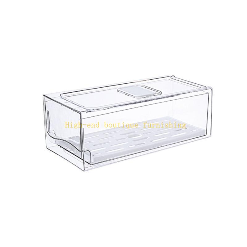 Freshness Preserving Refrigerator Organizers with Separate Compartments for Home Organization Kitchen Supplies
